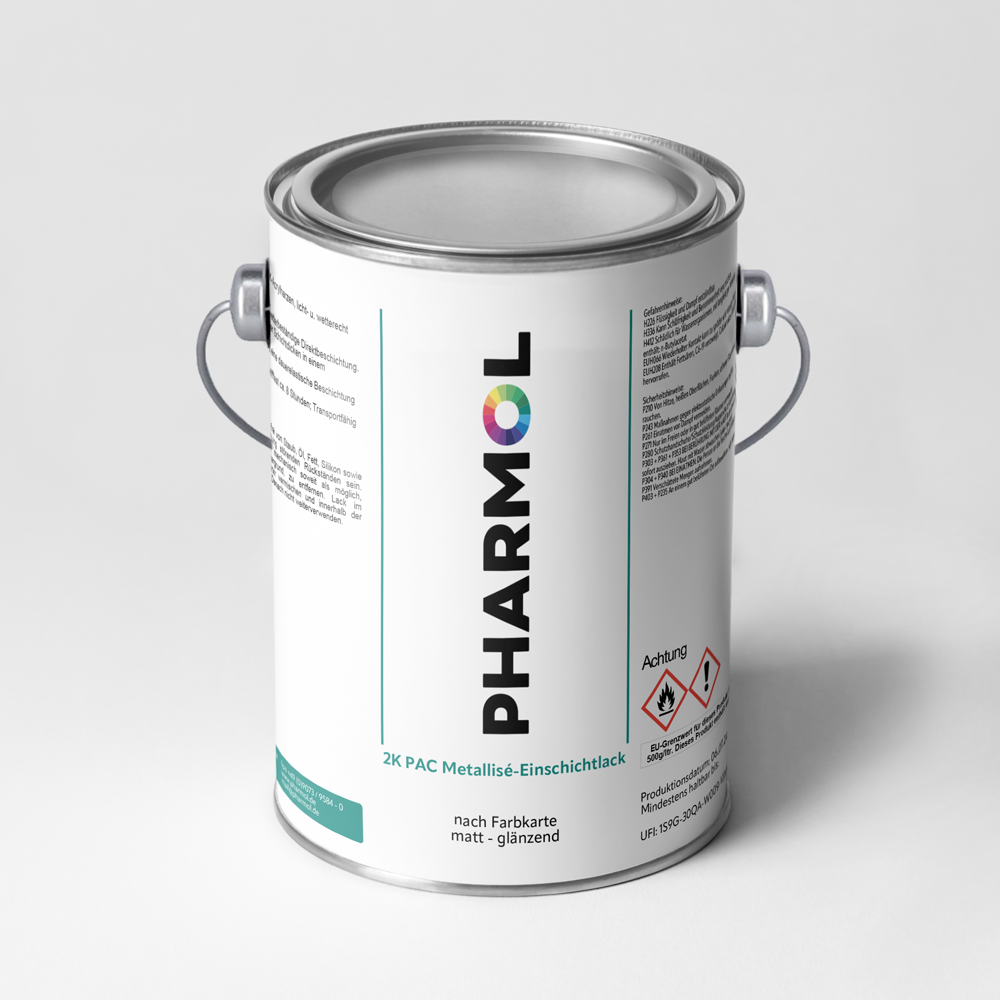 2K PAC Metallisé-Einschichtlack (2,5 kg / halbmatt)