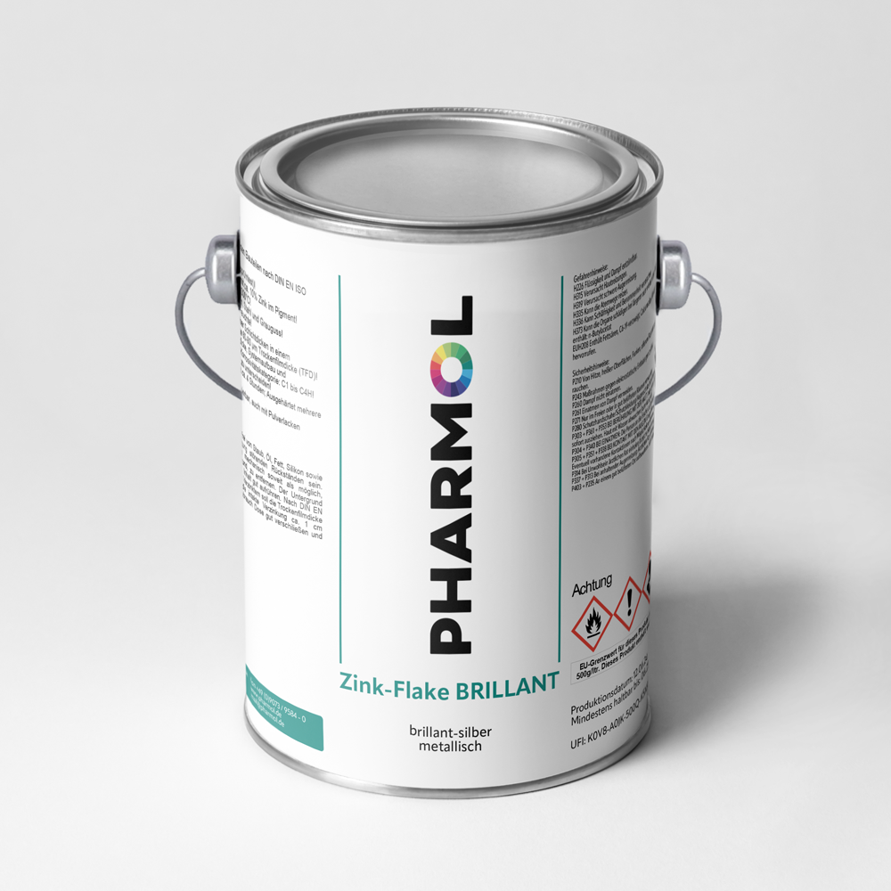 Zink-Flake BRILLANT (halbmatt / 2,5 Liter)